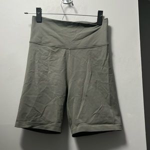 TNA olive green biker shorts